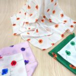 مینی اسکارف نخی گل شقایق فران لند