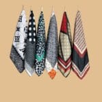 مینی اسکارف طرحدار برند شال فران لند رشت