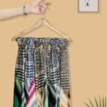 شال نخی عیدانه آبرنگی فروشگاه فران لند