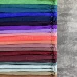 شال پلیسه تک رنگ فروشگاه شال فران لند