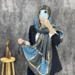 شال نخی بهاره طرحدار فروشگاه فران لند