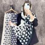 شال نخی دخترانه طرح قلب فران لند رشت