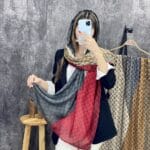 شال نخی طرحدار گوچی شال و روسری فران لند