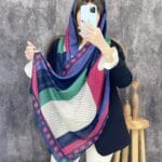 شال بهاره نخی طرح اشکال شال و روسری فران لند