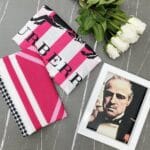 شال طرحدار نخی دخترونه شال فران لند رشت