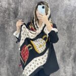 شال نخی وارداتی ال وی شال و روسری فران لند