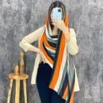 شال نخی راه راه فران لند