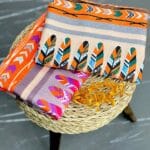 شال خنک بهاره طرح پر شال فران لند