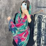 شال نخی بهاره طرحدار دخترونه فران لند