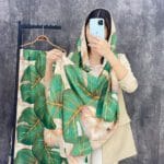 شال طرحدار برگ انجیری تابستانه فران لند