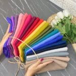 شال سوپر نخ تک رنگ تابستانه فران لند رشت تکرنگ وارداتی