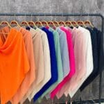 روسری تکرنگ وال اسلپ نخی چهارفصل نگینی تک رنگ نگیندار فران لند