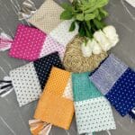 شال طرحدار توپی ترکیبی نخی فران لند نخ چهار فصل