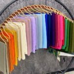 شال عمده تکرنگ تک رنگ سفید مشکی رنگی نارنجی پاییزه فران لند