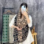 شال چهار فصل نخی منگوله دار فروشگاه فران لند
