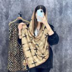 شال پاییزه زمستانه زمستانه موهر مخمل تدی نخی طرحدار فران لند فرانلند