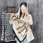 شال پاییزه زمستانه زمستانه موهر مخمل تدی نخی طرحدار فران لند کمربندی زنجیری فرانلند سفید مشکی فندی قلبی