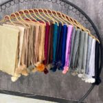 شال مخمل ساده تک رنگ پوم پومی پوم پوم دار تکرنگ سایت فران لند رشت عمده