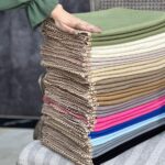 شال تکرنگ تک رنگ پلیسه جاذبه دور عدسی عدس سفید مشکی مداد رنگی وارداتی چینی عمده فران لند