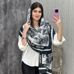 شال چهار فصل نخی منگوله دار فروشگاه فران لند تابستانه