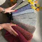 شال تکرنگ تک رنگ نخ پاییزه سفید مشکی مداد رنگی زمستانه عمده فران لند آنغوره