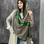 شال پاییزه زمستانه نخی طرحدار فران لند فرانلند عمده اقتصادی زمستانه موهر مخمل تدی