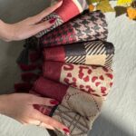 شال پاییزه زمستانه مخمل طرحدار فران لند فرانلند عمده موهر تدی چری البالویی پینترستی