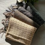 شال ریشه کوبایی مینیاتوری نخی عیدانه فران لند عمده