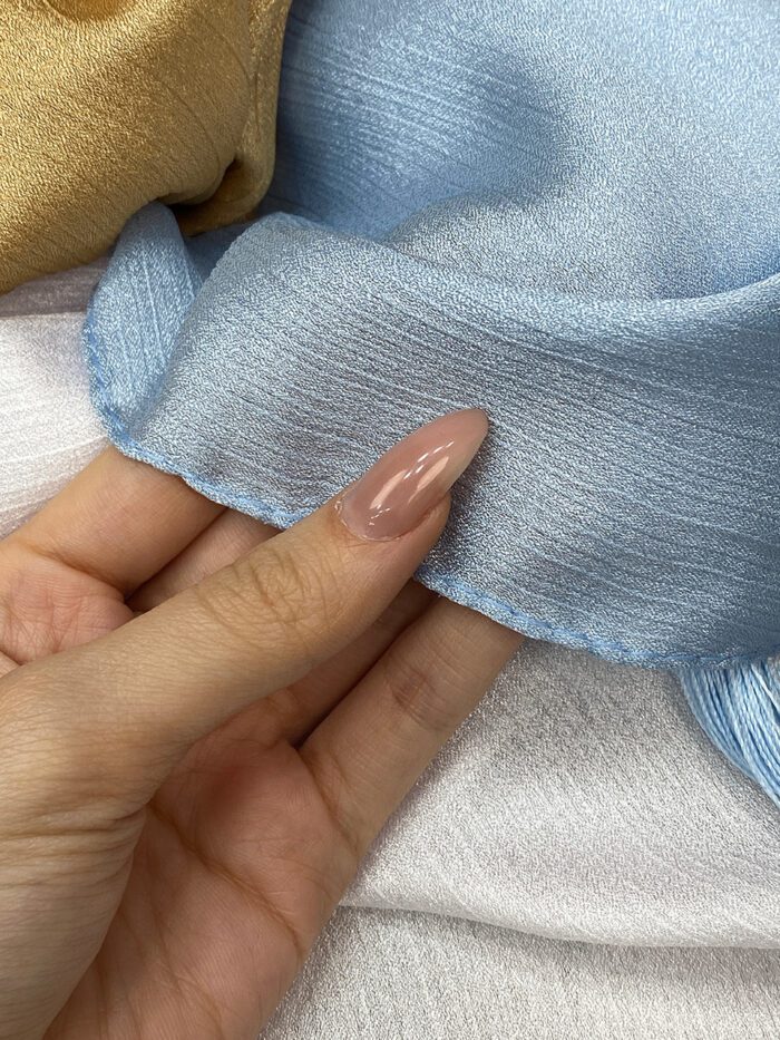 شال مجلسی کریستال ژان ژان منگوله دار فرانلند رشت عمده تک رنگ