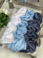 شال مجلسی کریستال ژان ژان منگوله دار فرانلند رشت عمده تک رنگ