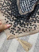 روسری سیا اسکارف منگوله دار عمده رشت فران لند