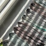 شال توری سبز شکلاتی عیدانه بهاره فرانلند