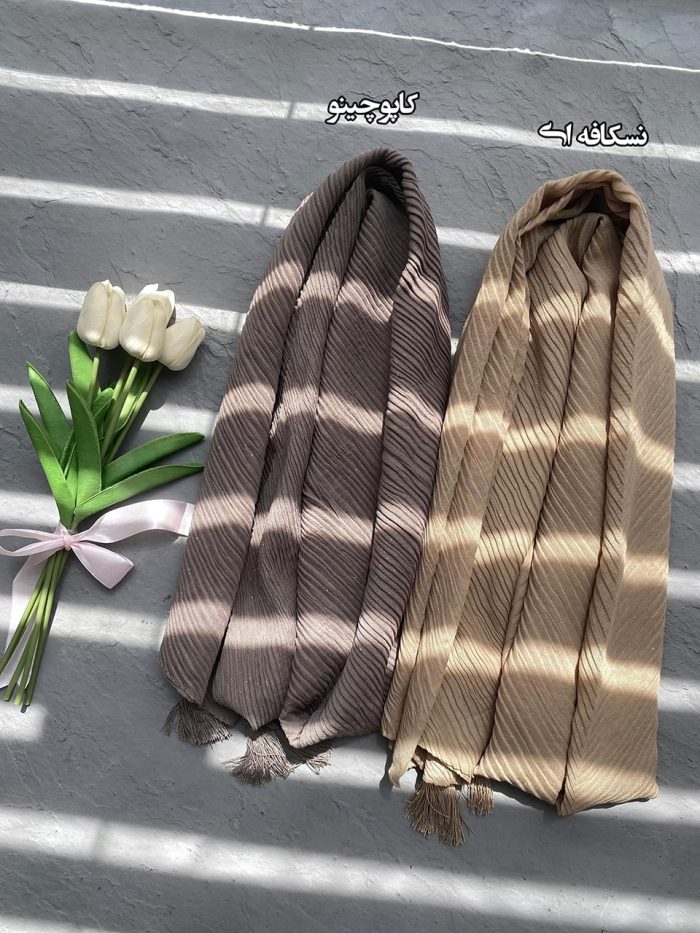 شال پلیسه سوپر نخ شاین فرانلند