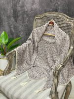 روسری قواره 120 شال نخی گل دار فرانلند رشت