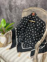 روسری قواره 120 شال نخی گل دار فرانلند رشت