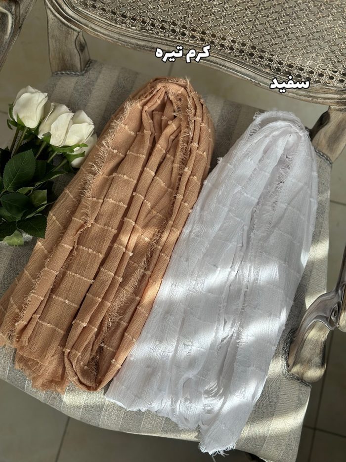 شال نخی شکوفه بهاری فرانلند رشت