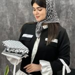 مینی اسکارف نخی روسری طرح دار فرانلند رشت