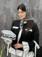 مینی اسکارف نخی روسری طرح دار فرانلند رشت