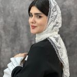 روسری سه گوش گیپور قواره 90(1691)