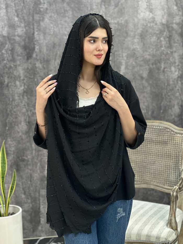 شال نخی شکوفه بهاری فرانلند رشت