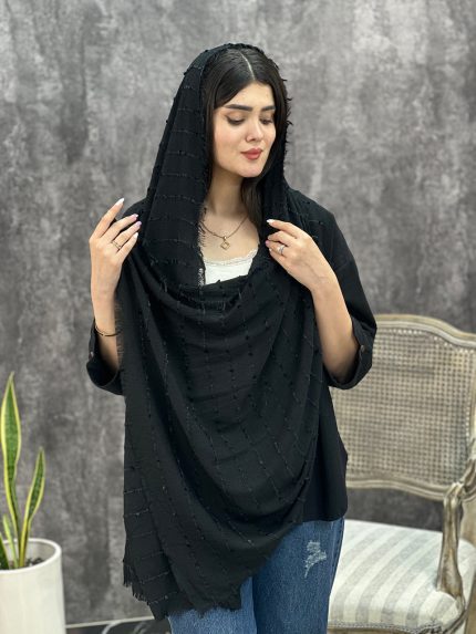 شال نخی شکوفه بهاری فرانلند رشت