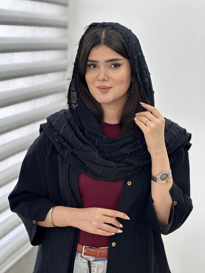 شال نخی شکوفه چهارفصل فران لند رشت