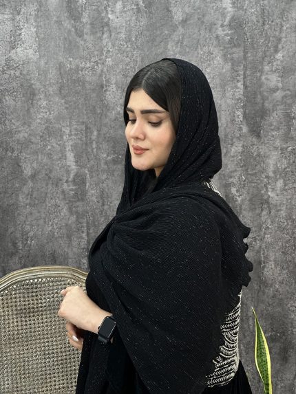 شال پلیسه لمه دار نخی تک رنگ فرانلند رشت