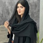 شال نخی دور ریش مشکی فرانلند رشت