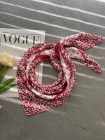 مینی اسکارف زرشکی طرح دار فرانلند رشت