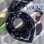 مینی اسکارف ساتن مشکی فرانلند رشت