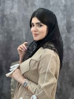 گیپور سه گوش روسری محرمی مشکی فرانلند رشت