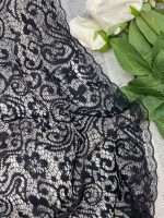 گیپور سه گوش روسری محرمی مشکی فرانلند رشت