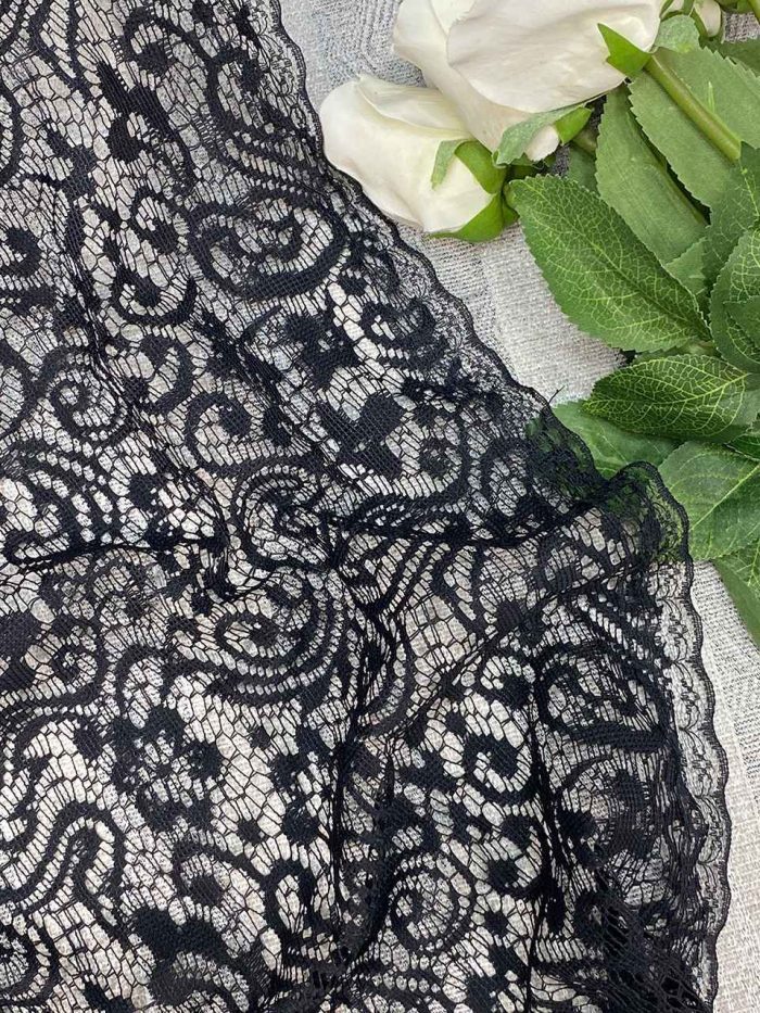 گیپور سه گوش روسری محرمی مشکی فرانلند رشت