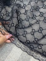 گیپور سه گوش روسری محرمی مشکی فرانلند رشت